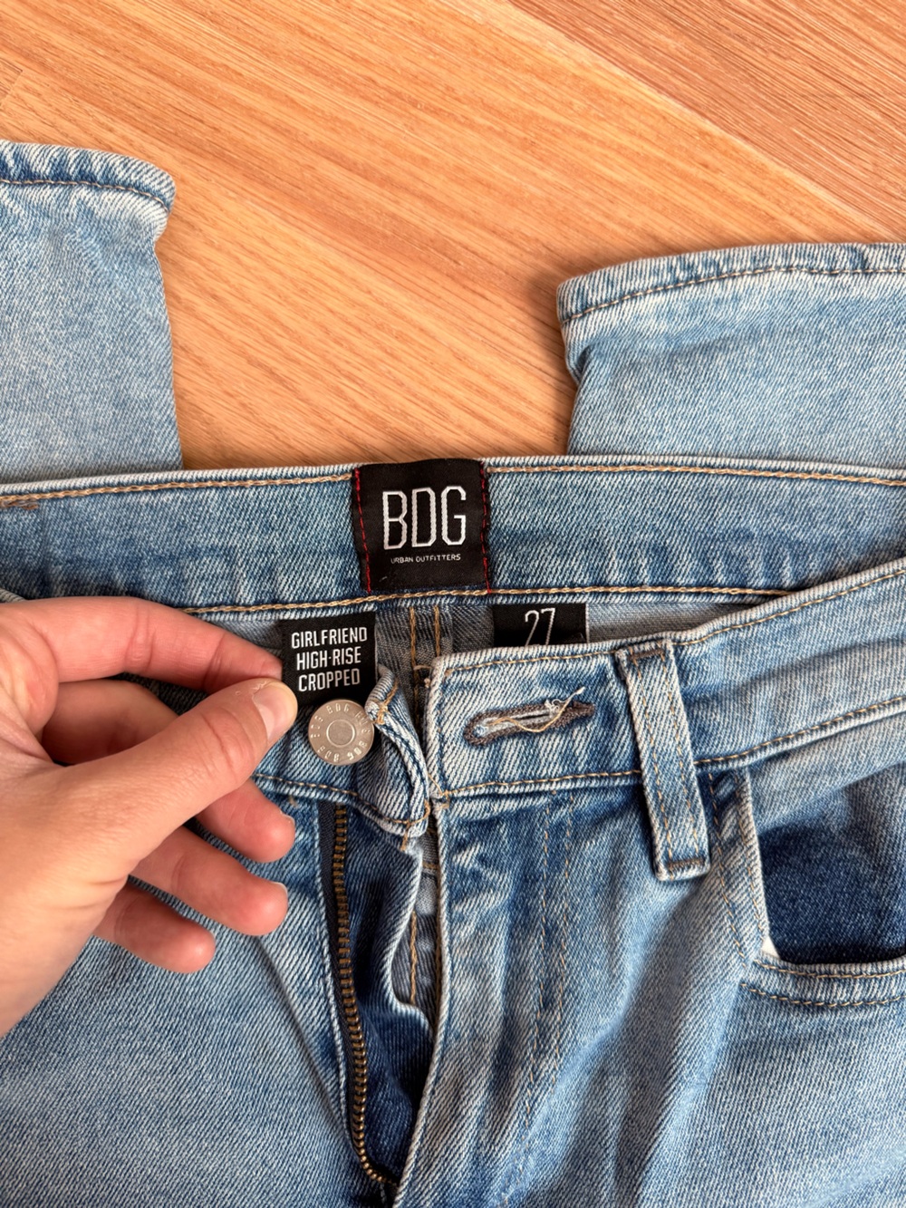 BDG Girlfriend High-Rise Cropped Jeans